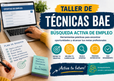 Taller de técnicas BAE: mejora tu búsqueda activa de empleo paso a paso