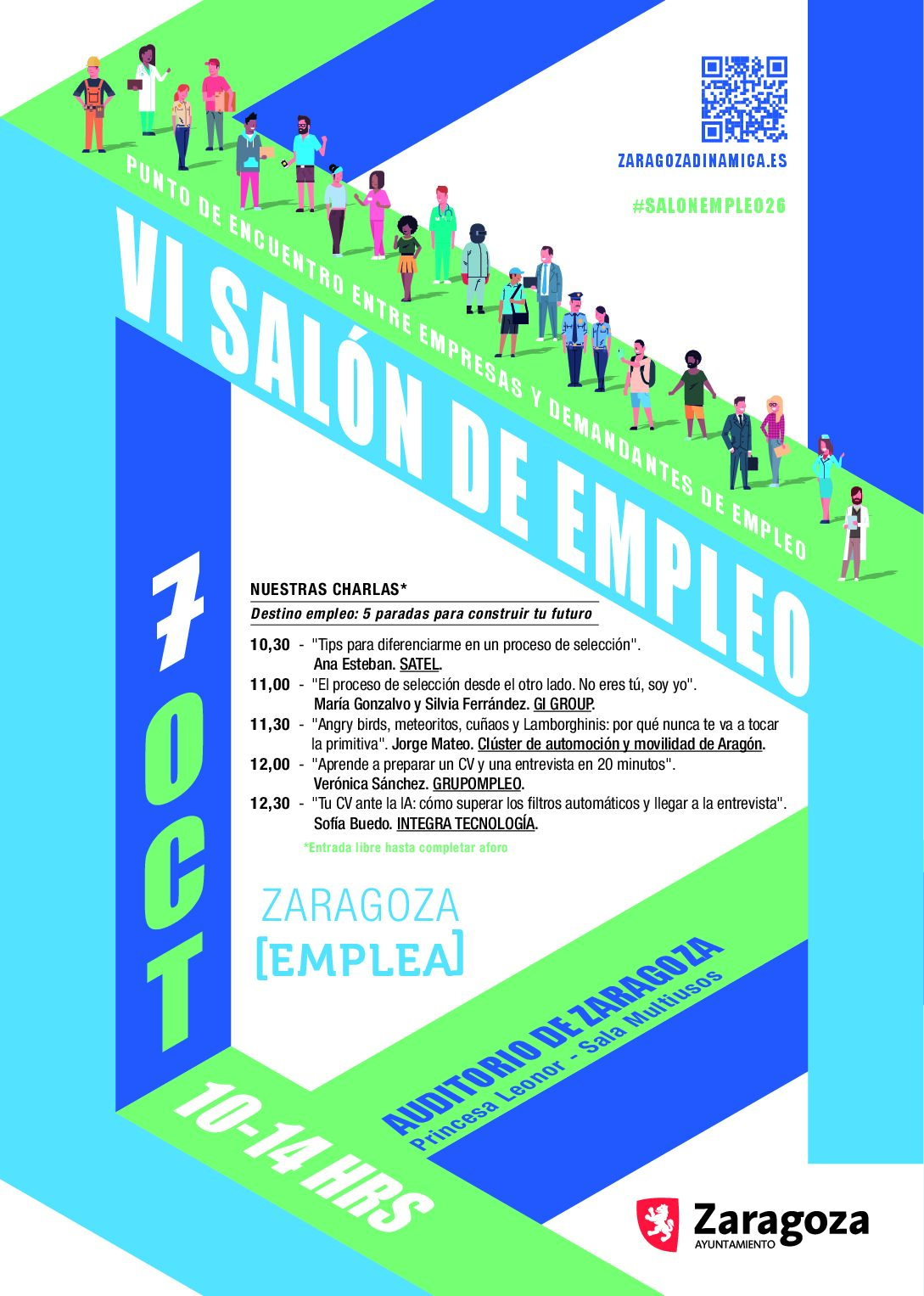 VI Salón de Empleo 07/10/2026. Zaragoza Dinámica